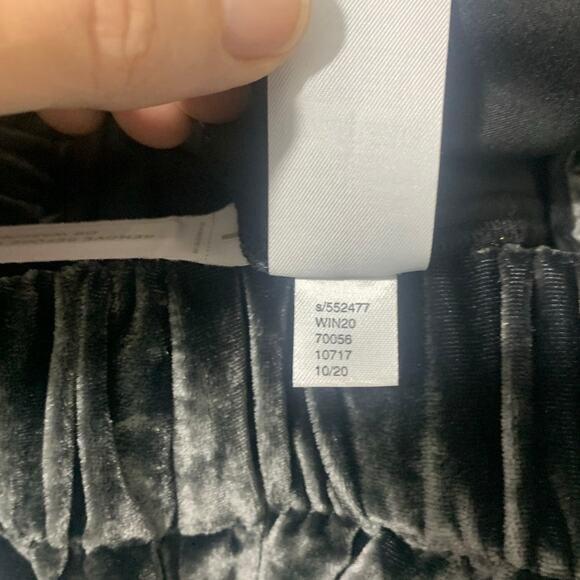 Ann Taylor Velvet Easy Pull On Ankle Pants Pewter NWT sz M Beautiful! - Picture 8 of 10